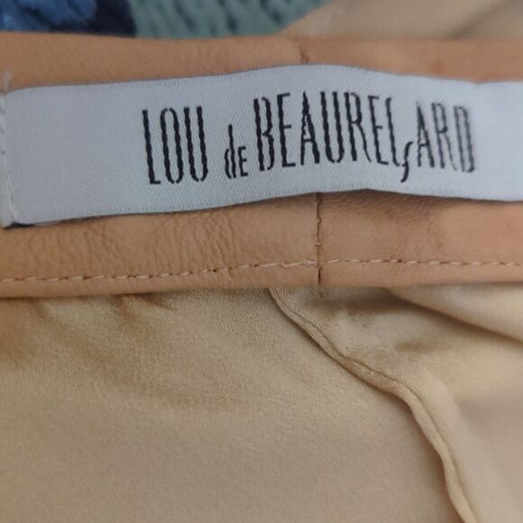 Lou de Beaurelard silk and leather dress - Picture 2 of 9